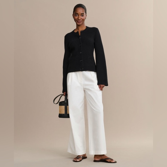 NWT Jenni Kayne Black Wool Cashmere Cooper Cardigan Size XS - Picture 3 of 12